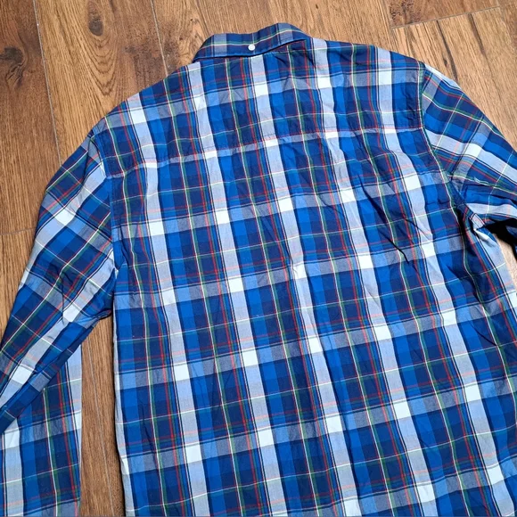 Penfield Men's Button Down Shirt Classic Fit Blue Check Size Large - Picture 4 of 8